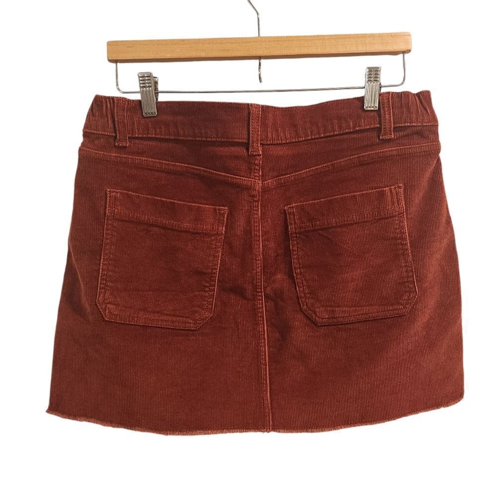No Boundaries Large Corduroy Skirt High Rise Orange Junior's - Picture 2 of 6